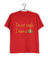 Aaramkhor Specials Dogs I'M NOT SINGLE. I HAVE A DOG Custom Printed Graphic Design T-Shirt for Women